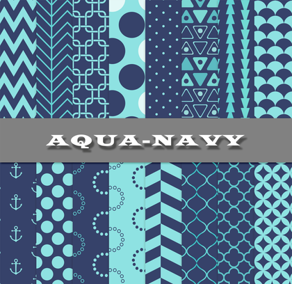 Aqua-Navy - Infinity Moons & Co.