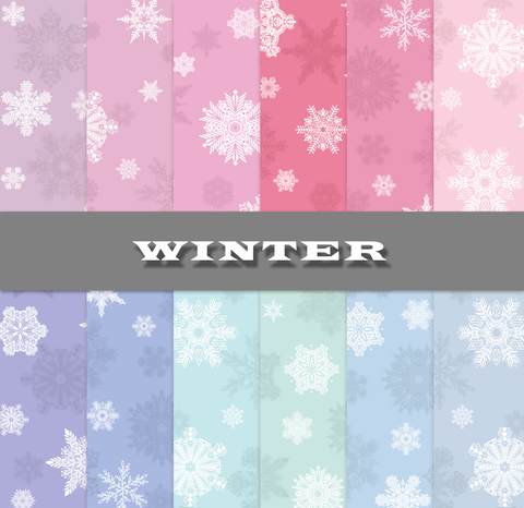 winter snowflakes and cheery tidings.