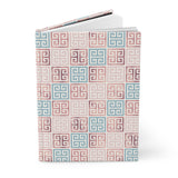 Pink & Blue Rose Gold (9) - Hardcover Journal Matte