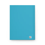 A Mess Bun Is The Crown Of A Mom (Aqua) - Hardcover Journal Matte