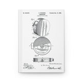 Tambourine 1899 Vintage Patent - Hardcover Journal Matte