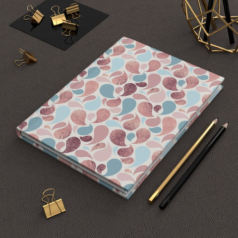 Pink & Blue Rose Gold (15) - Hardcover Journal Matte