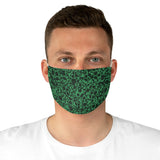 Forest Green Dots - Fabric Face Mask