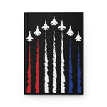 Red White and Blue Air Force - Hardcover Journal Matte