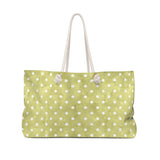 Yellow Watercolor Dots - Weekender Bag
