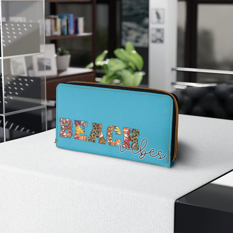 Beach Vibes (Blue) - Zipper Wallet