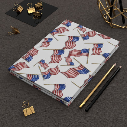 USA Flag - Hardcover Journal Matte