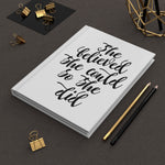She Believed She Could (White) - Hardcover Journal Matte