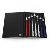 Red White and Blue Air Force - Hardcover Journal Matte
