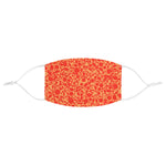 Neon Orange Dots - Fabric Face Mask
