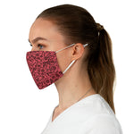 Burgundy Dots - Fabric Face Mask