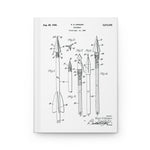 Arrowhead Patent (White) - Hardcover Journal Matte