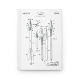 Arrowhead Patent (White) - Hardcover Journal Matte