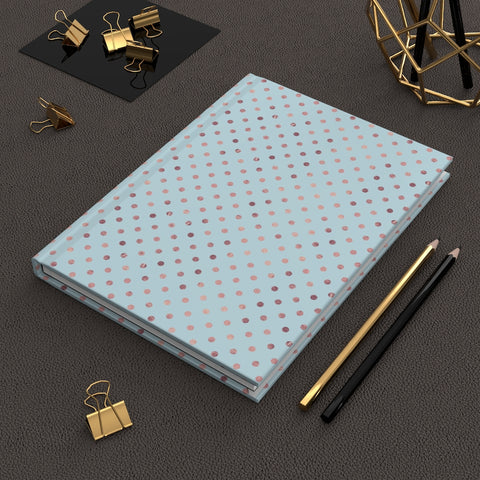 Pink & Blue Rose Gold (10) - Hardcover Journal Matte