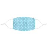 Blue Watercolor Dots - Fabric Face Mask