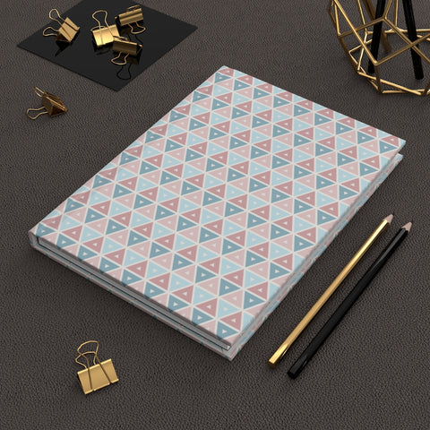 Pink & Blue Rose Gold (7) - Hardcover Journal Matte