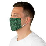 Forest Green Dots - Fabric Face Mask