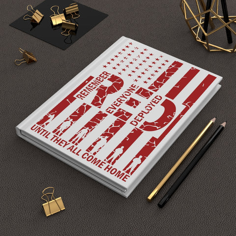 RED - Remember Everyone Deployed - Hardcover Journal Matte