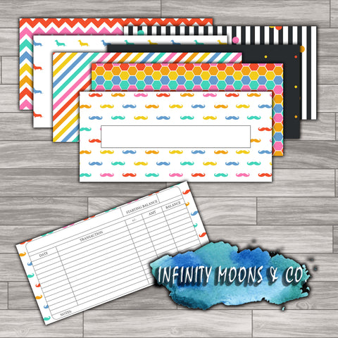 Andrea - Printable Cash Envelope with Tracker - Set of 7