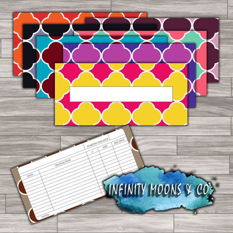 Riley - Printable Cash Envelope with Tracker - Set of 12