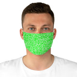 Neon Green Dots - Fabric Face Mask