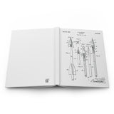 Arrowhead Patent (White) - Hardcover Journal Matte