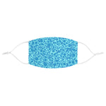 Neon Blue Dots - Fabric Face Mask