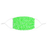 Neon Green Dots - Fabric Face Mask