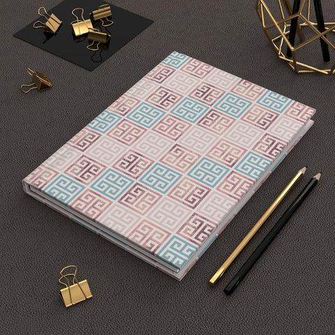 Pink & Blue Rose Gold (9) - Hardcover Journal Matte