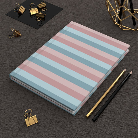 Pink & Blue Rose Gold (12) - Hardcover Journal Matte