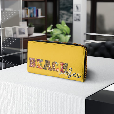 Beach Vibes (Yellow) - Zipper Wallet