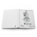 Tambourine 1899 Vintage Patent - Hardcover Journal Matte