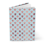 Pink & Blue Rose Gold (4) - Hardcover Journal Matte