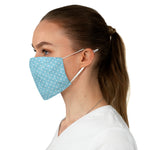 Blue Watercolor Dots - Fabric Face Mask