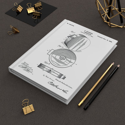 Tambourine 1899 Vintage Patent - Hardcover Journal Matte