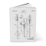 Arrowhead Patent (White) - Hardcover Journal Matte