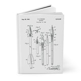 Arrowhead Patent (White) - Hardcover Journal Matte