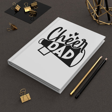 Cheer Dad (White) - Hardcover Journal Matte
