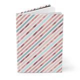 Pink & Blue Rose Gold (6) - Hardcover Journal Matte
