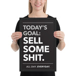 Today's Goal - Framed poster