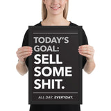 Today's Goal - Framed poster