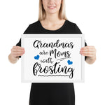 Grandmas (Blue) - Framed poster