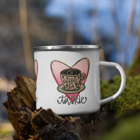 Coffee B4 Talkie - Enamel Mug