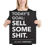 Today's Goal - Framed poster