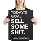 Today's Goal - Framed poster