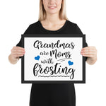 Grandmas (Blue) - Framed poster