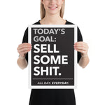 Today's Goal - Framed poster