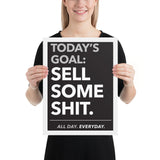 Today's Goal - Framed poster