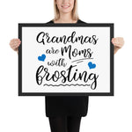 Grandmas (Blue) - Framed poster