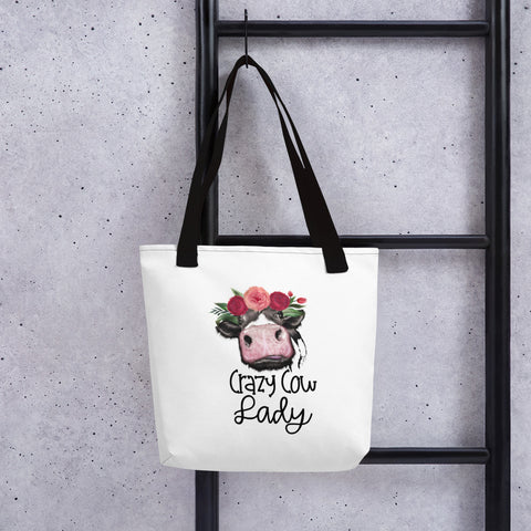 Crazy Cow Lady - Tote bag